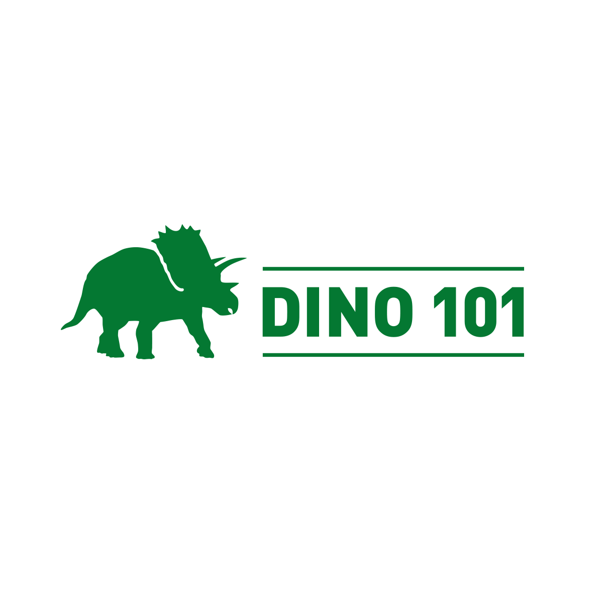 Dino 101 logo horizontal orientation